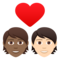 Coppia Con Cuore: Persona, Persona, Carnagione Medio-Scura, Carnagione Chiara