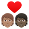 Coppia Con Cuore: Persona, Persona, Carnagione Media, Carnagione Scura