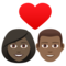 Coppia Con Cuore: Donna, Uomo, Carnagione Scura, Carnagione Medio-Scura