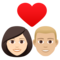 Coppia Con Cuore: Donna, Uomo, Carnagione Chiara, Carnagione Medio-Chiara