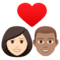 Coppia Con Cuore: Donna, Uomo, Carnagione Chiara, Carnagione Media