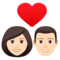 Coppia Con Cuore: Donna, Uomo, Carnagione Chiara