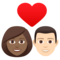 Coppia Con Cuore: Donna, Uomo, Carnagione Medio-Scura, Carnagione Chiara