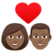 Coppia Con Cuore: Donna, Uomo, Carnagione Medio-Scura