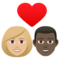 Coppia Con Cuore: Donna, Uomo, Carnagione Medio-Chiara, Carnagione Scura