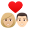 Coppia Con Cuore: Donna, Uomo, Carnagione Medio-Chiara, Carnagione Chiara