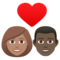 Coppia Con Cuore: Donna, Uomo, Carnagione Media, Carnagione Scura