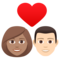 Coppia Con Cuore: Donna, Uomo, Carnagione Media, Carnagione Chiara