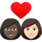 Coppia Con Cuore: Donna, Donna, Carnagione Scura, Carnagione Chiara