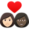 Coppia Con Cuore: Donna, Donna, Carnagione Chiara, Carnagione Scura