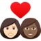 Coppia Con Cuore: Donna, Donna, Carnagione Chiara, Carnagione Medio-Scura