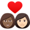 Coppia Con Cuore: Donna, Donna, Carnagione Medio-Scura, Carnagione Chiara