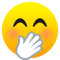 Faccina Con Mano Sulla Bocca