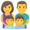 Famiglia: Uomo, Donna, Bambino, Bambino