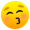 Faccina Che Bacia Con Occhi Chiusi