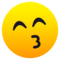Faccina Che Bacia Con Occhi Sorridenti