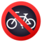 Segnale Di Divieto Di Transito Delle Biciclette