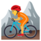 Ciclista Di Mountain Bike