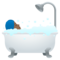 Persona Che Fa Il Bagno: Carnagione Medio-Scura