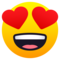 Faccina Con Sorriso E Occhi A Cuore