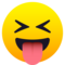 Faccina Con Un Gran Sorriso Che Mostra La Lingua