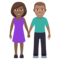 Donna E Uomo Che Si Tengono Per Mano: Carnagione Medio-Scura, Carnagione Media