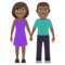 Donna E Uomo Che Si Tengono Per Mano: Carnagione Medio-Scura