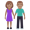 Donna E Uomo Che Si Tengono Per Mano: Carnagione Media
