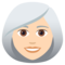 Donna: Carnagione Chiara, Capelli Bianchi