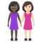 Due Donne Che Si Tengono Per Mano: Carnagione Scura, Carnagione Chiara