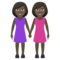 Due Donne Che Si Tengono Per Mano: Carnagione Scura