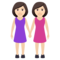 Due Donne Che Si Tengono Per Mano: Carnagione Chiara