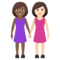 Due Donne Che Si Tengono Per Mano: Carnagione Medio-Scura, Carnagione Chiara