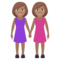 Due Donne Che Si Tengono Per Mano: Carnagione Media