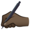 Mano Che Scrive: Carnagione Scura
