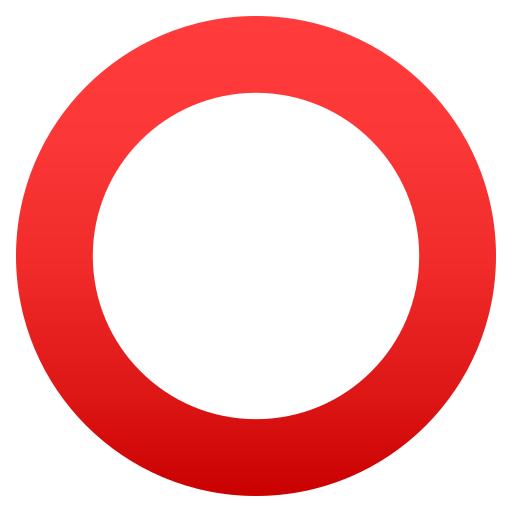 Gruby czerwony okrąg