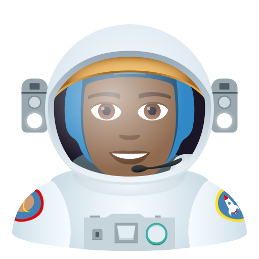 Mężczyzna astronauta: Średnio Ciemny Odcień Skóry