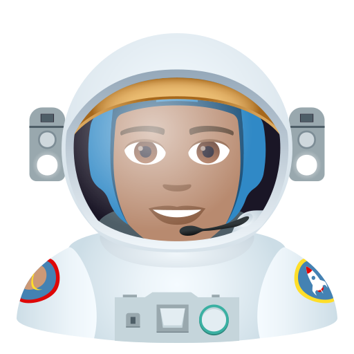 Mężczyzna astronauta: Średni Odcień Skóry