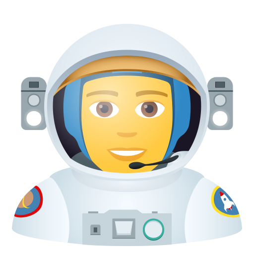Mężczyzna astronauta