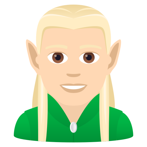 Mężczyzna elf: Jasny Odcień Skóry