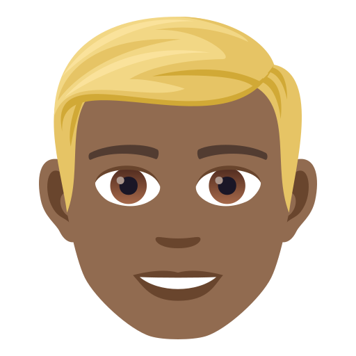 Mężczyzna: Średnio Ciemny Odcień Skóry, Blond Włosy
