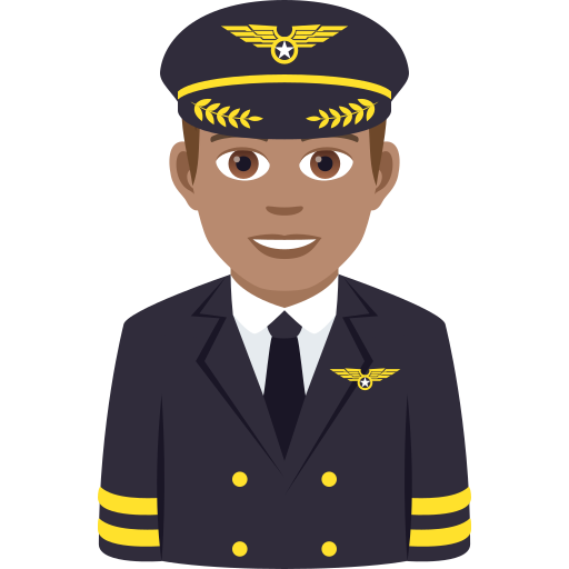 Mężczyzna pilot: Średni Odcień Skóry
