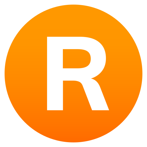 Symbol wskaźnika regionalnego Litera R