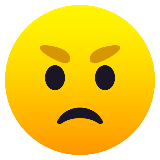 Verärgertes Gesicht