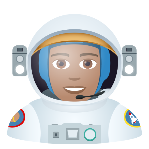 Astronaut(In): Mittlere Hautfarbe
