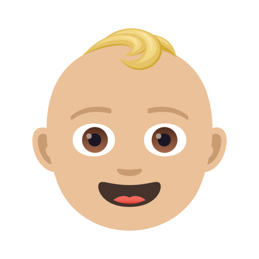 Baby: Mittelhelle Hautfarbe