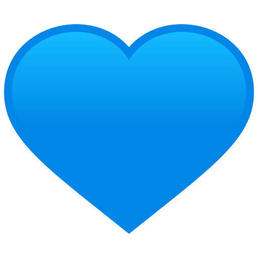 Blaues Herz