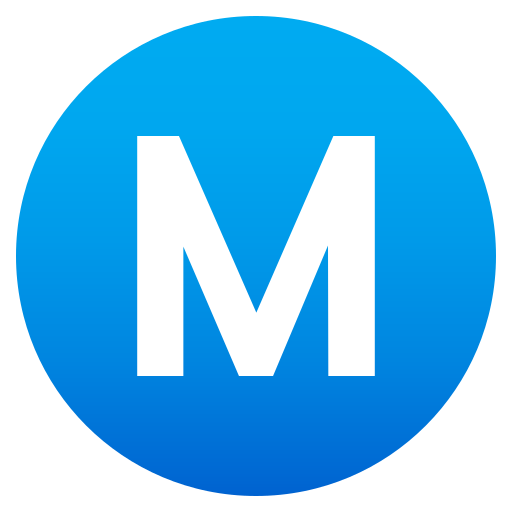 Buchstabe „M“ In Kreis