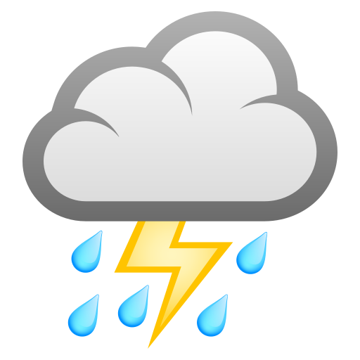 Wolke Mit Blitz Und Regen