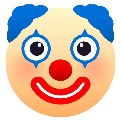 Clown-Gesicht